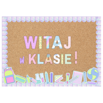 Witaj w klasie - pastelowa gazetka na rozpoczęcie roku